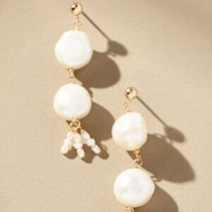 Anthropologie Galley Los Angeles Orange County Drop Earrings NWT